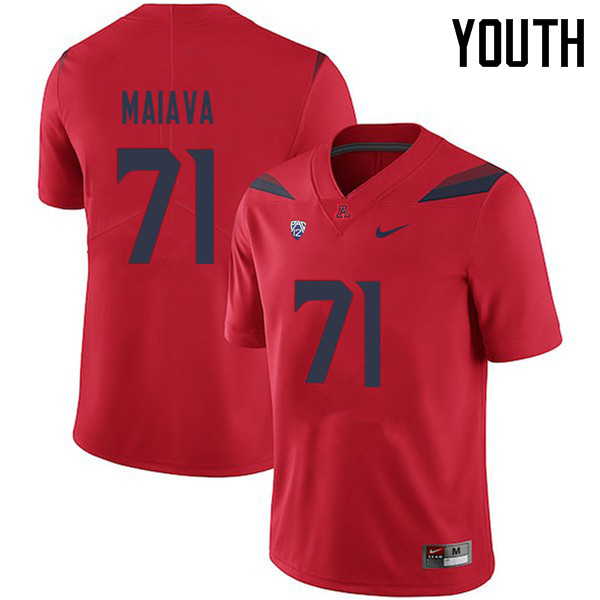 Youth #71 Abraham Maiava Arizona Wildcats College Football Jerseys Sale-Red